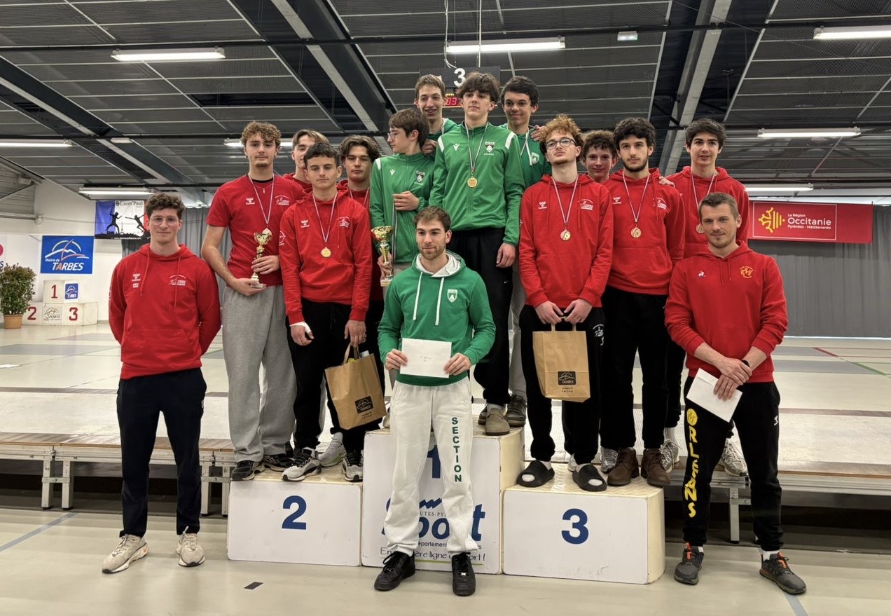 1/2 Finale des Championnats de France : Les cadets de la Section sur la plus haute marche du podium